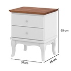 Mesa de Cabeceira Italy 2 Gavetas