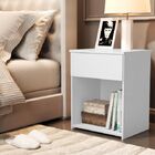 Mesa De Cabeceira Jasmin Branco Lm Moveis