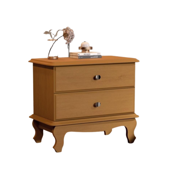 Mesa De Cabeceira Jb Bechara Bombê  Naturalle 1111