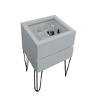 Mesa De Cabeceira Lateral De Apoio Penteadeira Pés Hairpin Le