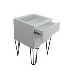 Mesa De Cabeceira Lateral De Apoio Penteadeira Pés Hairpin Le