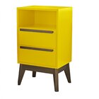 Mesa De Cabeceira Lotus Amarelo