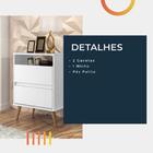 Mesa De Cabeceira Lótus Retrô 1 Nicho 2 Gavetas Pés Palito Ja