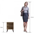 Mesa De Cabeceira Luara Marrom