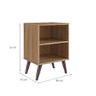 Mesa De Cabeceira Luara Marrom