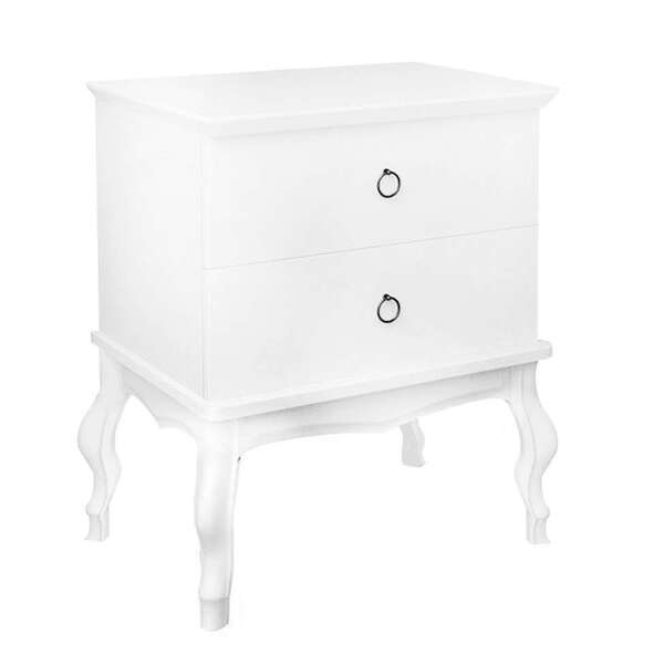 Mesa De Cabeceira Luis Xv 2 Gv Off White