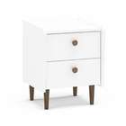 Mesa De Cabeceira Luisiana 2 Gv Branca