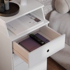 Mesa De Cabeceira Luxo Ii New Branco - Ej Móveis