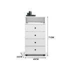 Mesa De Cabeceira Luxo Ii New Branco - Ej Móveis