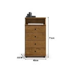 Mesa De Cabeceira Luxo Ii New Freijó – Ej Móveis