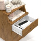 Mesa De Cabeceira Luxo New Freijó - Ej Móveis