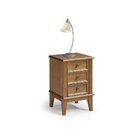 Mesa De Cabeceira Madeira Maciça Amêndoa