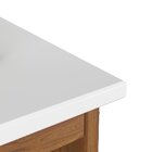 Mesa De Cabeceira Madeira Maciça Branco