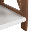 Mesa De Cabeceira Madeira Maciça Branco