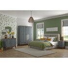 Mesa De Cabeceira Madeira Maciça Cinza