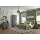 Mesa De Cabeceira Madeira Maciça Cinza