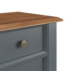 Mesa De Cabeceira Madeira Maciça Cinza