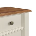 Mesa De Cabeceira Madeira Maciça Off White