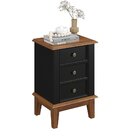 Mesa De Cabeceira Madeira Maciça Preto