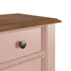 Mesa De Cabeceira Madeira Maciça Rosa