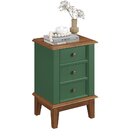 Mesa De Cabeceira Madeira Maciça Verde
