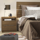 Mesa de Cabeceira Madesa 2 Gavetas