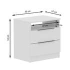 Mesa de Cabeceira Madesa 2 Gavetas