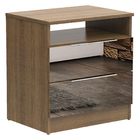 Mesa de Cabeceira Madesa 3227 2 Gavetas com Espelho