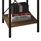 Mesa de Cabeceira Madri Com Prateleiras Preto/demolição - Art