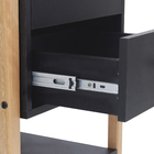 Mesa de Cabeceira Magali 46 Madeira Preto 60x46x40cm Astral Design