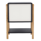 Mesa de Cabeceira Magali 46 Madeira Preto 60x46x40cm Astral Design