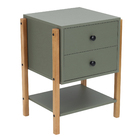 Mesa de Cabeceira Magali 46 Madeira Verde 60x46x40cm Astral Design