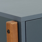 Mesa de Cabeceira Magali 46 Madeira Azul Oceano 60x46x40cm Astral Design