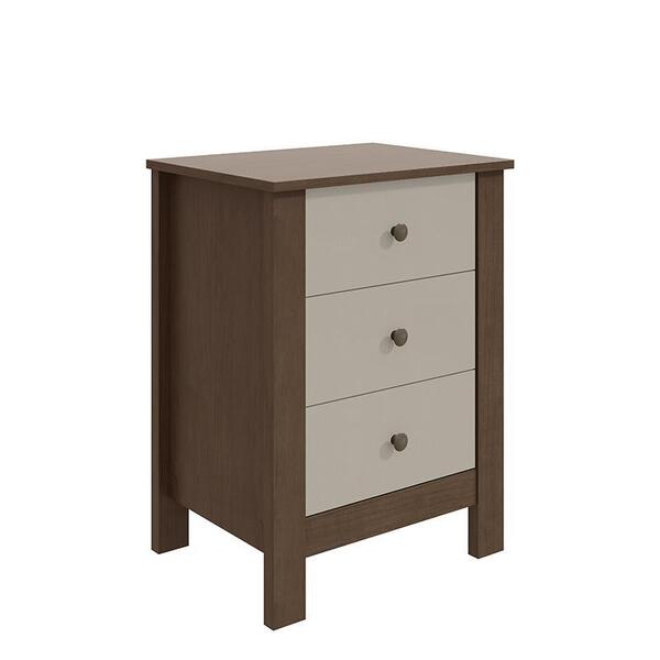 Mesa De Cabeceira Maggiore 3 Gavetas - Móveis Lopas