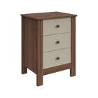 Mesa De Cabeceira Maggiore 3 Gv Imbuia E Off White