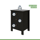 Mesa De Cabeceira Maggiore Quarto Organizador Gaveteiro Com 3