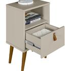 Mesa De Cabeceira Mainz 1 Gaveta Off White
