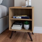 Mesa De Cabeceira Maitê 1 Prateleira Oak - Pnr Móveis