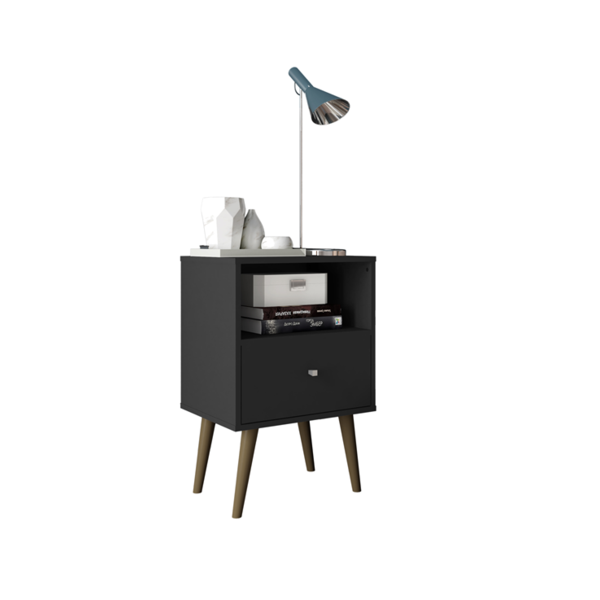 Mesa De Cabeceira Mb2014 Preto Fosco – Móveis Bechara