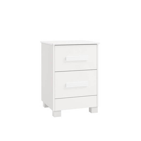 Mesa De Cabeceira Meli Branco Mdf 43,5x67cm