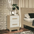 Mesa De Cabeceira Meli Teka/off Mdf 43,5x191,5cm