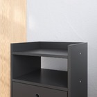 Mesa de Cabeceira Mesinha Decorativa Quarto Com Nicho e Gavet