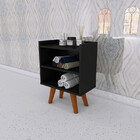 Mesa De Cabeceira Mesinha Decorativa Quarto Com Nicho S/ Gave