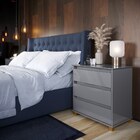 Mesa De Cabeceira Mini Cômoda 3 Gavetas Luxo - Ej Móveis - Ci