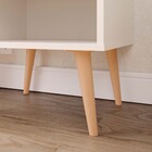 Mesa de Cabeceira Moderna Mesinha Lateral Cama Criado com 2 G