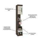 Mesa De Cabeceira Modulada 1 Porta 1 Gaveta 26503x42 Amendoa