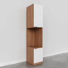 Mesa De Cabeceira Modular Direita 2 Portas 1 Gaveta Hera Cabe