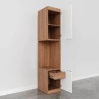 Mesa De Cabeceira Modular Direita 2 Portas 1 Gaveta Hera Cabe