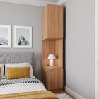 Mesa De Cabeceira Modular Direita 2 Portas 1 Gaveta Hera Cabe