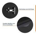 Mesa De Cabeceira Modular Direita 2 Portas 1 Gaveta Hera Cabe